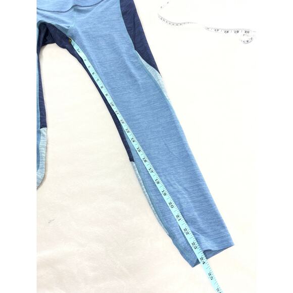 Outdoor Voices Techsweat Zoom Leggings Colorblock Blue Womens Small Active Gym - Picture 7 of 7